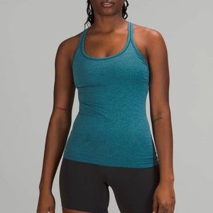 Lululemon Ebb to Street Tank Top Capture Blue Size 10